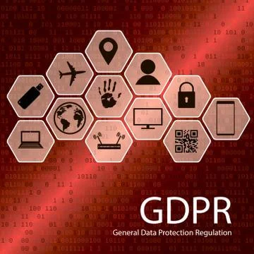 GDPR concept illustration 스톡 일러스트