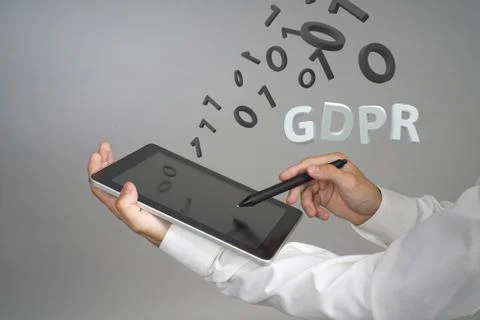 GDPR concept image. General Data Protection Regulation, the protection of Stock Photos