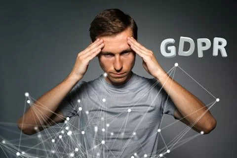 GDPR concept image. General Data Protection Regulation, the protection of Stock Photos