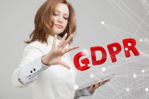 GDPR concept image. General Data Protection Regulation, the protection of Stock Photos