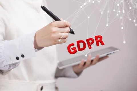 GDPR concept image. General Data Protection Regulation, the protection of Stock Photos