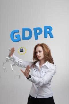 GDPR, concept image. General Data Protection Regulation, the protection of Stock Photos