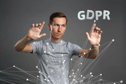 GDPR concept image. General Data Protection Regulation, the protection of Stock Photos