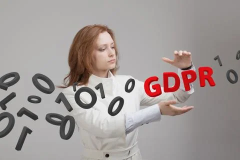 GDPR, concept image. General Data Protection Regulation, the protection of Stock Photos