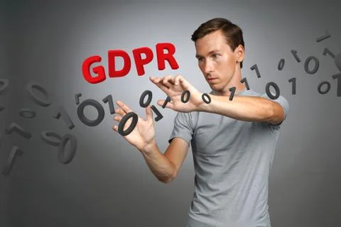 GDPR concept image. General Data Protection Regulation, the protection of Stock Photos