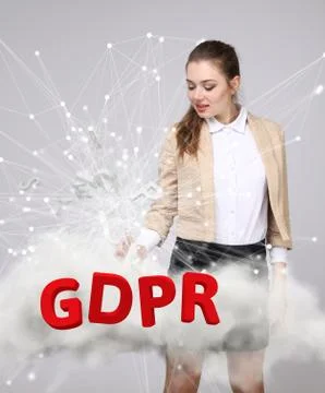 GDPR concept image. General Data Protection Regulation, the protection of Stock Photos