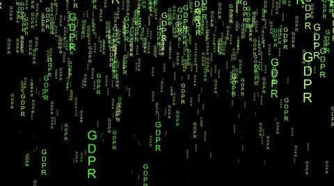 GDPR data code on the web Stockillustratie