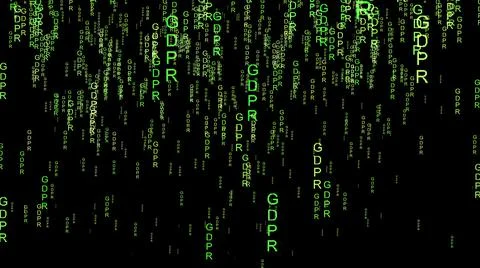 GDPR data code on the web Stock-Fotos