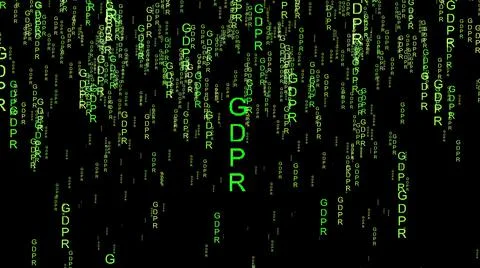 GDPR data code on the web Stock Photos