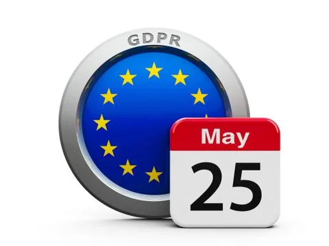 GDPR Day EU Stock Illustration