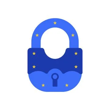 GDPR. General Data Protection Regulation. イラスト素材