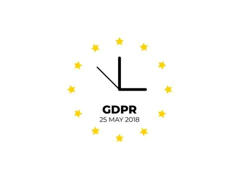 GDPR - General Data Protection Regulation 스톡 일러스트
