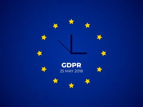 GDPR - General Data Protection Regulation Stock Illustration