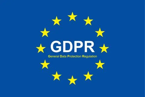 Gdpr general data protection regulation. Eu safeguard regulations and data en イラスト素材
