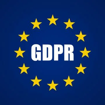 GDPR - General Data Protection Regulation Background.  Illustration Stock Illustration