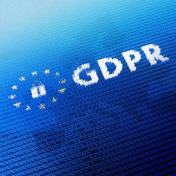 GDPR - General Data Protection Regulation concept - 3D illustration 스톡 일러스트