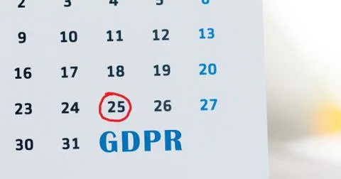 GDPR General Data Protection Regulation Stock Photos