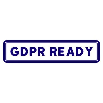 GDPr Ready Rectangle Seal Template Stock Illustration