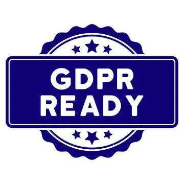 GDPr Ready Seal Template Stock Illustration