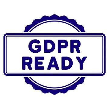 GDPr Ready Seal Template Stock Illustration