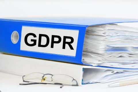 GDPR ring binder Stock Photos