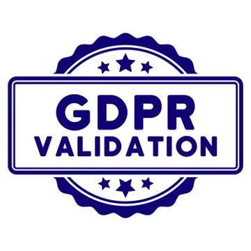 GDPr Validation Seal Template Stock Illustration