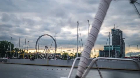 Gdynia harbour timelapse 스톡 동영상 66564314