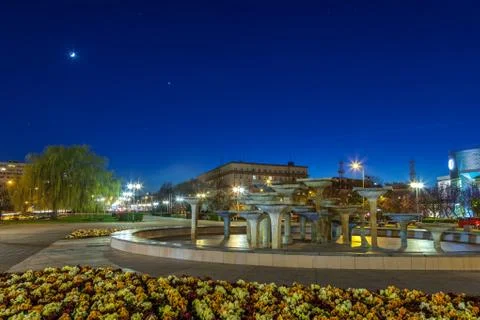 Gdynia at night Stock Photos