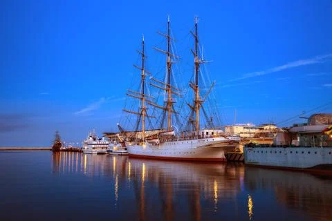 Gdynia at night Stock Photos