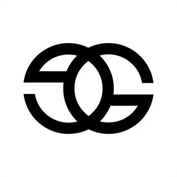 GE, EG, GOE, EOG initials geometric company logo Stock Illustration