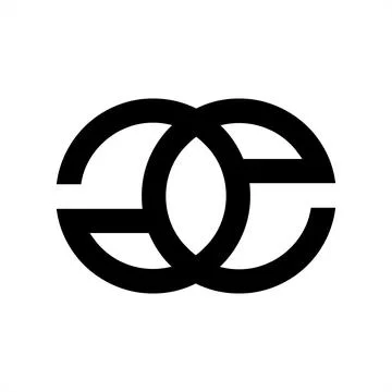 GE, EG, GOE, EOG initials geometric company logo Stock Illustration