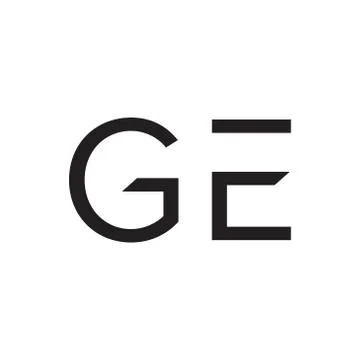 Ge initial letter vector logo icon Stock Illustration