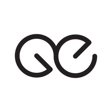 Ge initial letter vector logo icon Stock-Illustration
