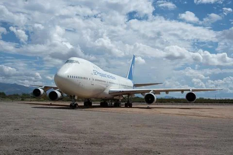 A GE Propulsion Test Platform Boeing 747 Stock Photos