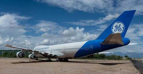A GE Propulsion Test Platform Boeing 747 Stock Photos