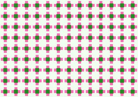 Geamless pattern featuring a symmetrical matrix of soft pastel-green Stock Illustration