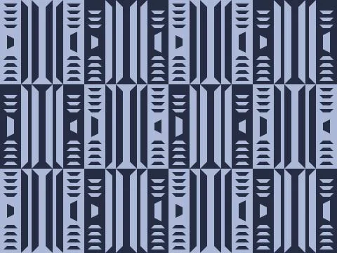 Geamteric seamless repeating pattern in art decotsyle Stock Illustration