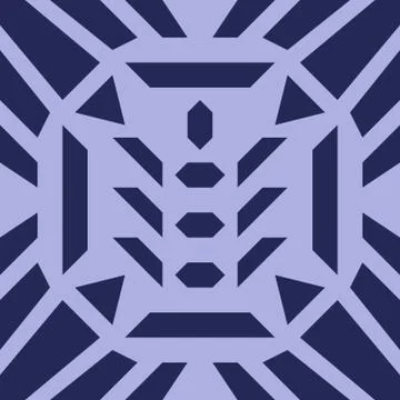 Geamteric seamless repeating pattern in art decotsyle Stock Illustration