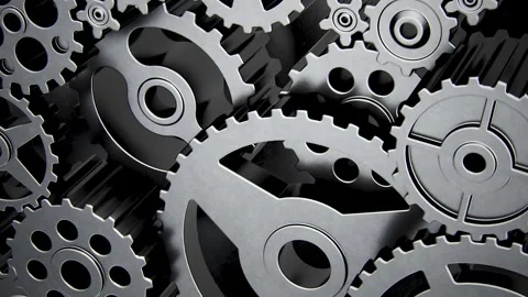 Gear 3D animation Stock Footage 254990397