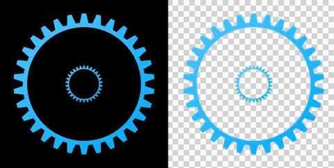 Gear Abstract Mechanical Cogwheel System Symbol with Circular Industrial Enginee 库存插图