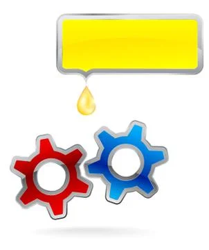 Gear and frame Stock Illustration