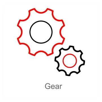 Gear and setting icon concept Stock Illustration