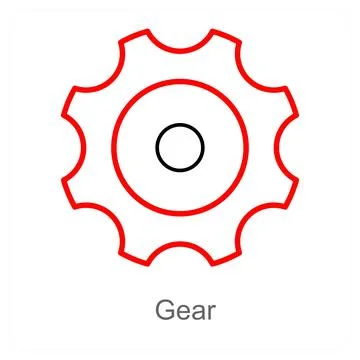 Gear and setting icon concept Stock Illustration