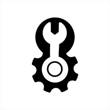 Gear and settings vector icon Stock Illustration