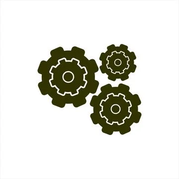 Gear and settings vector icon Stock Illustration