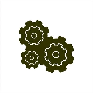 Gear and settings vector icon Stock Illustration