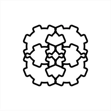 Gear and settings vector icon Stock Illustration