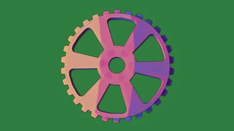 Gear Animated Motion Graphic Overlay Video stock 338017102