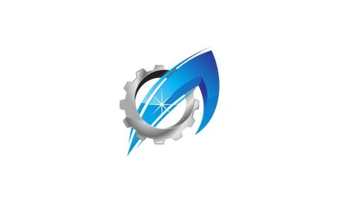 Gear Arrow Up 스톡 일러스트