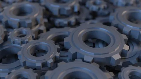 The Gear Background for engineer or technology concept 3d rendering. Stock Illustration